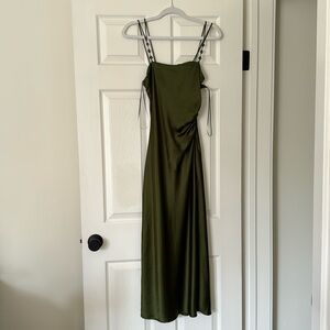 Zara XS forest green dress
